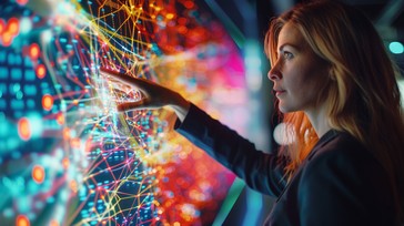 Free Interactive Data Display Image - Technology, Woman, Digital ...