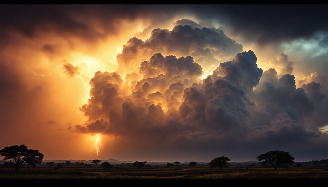 Free Storm Meets Sunset Image - Storm, Lightning, Sunset | Download at ...