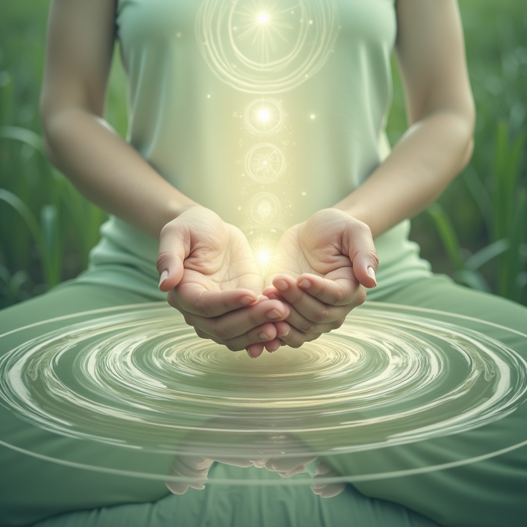 Meditator Radiating Light Free Radiating Inner Light Image - Meditation, Energy, Spiritual ...