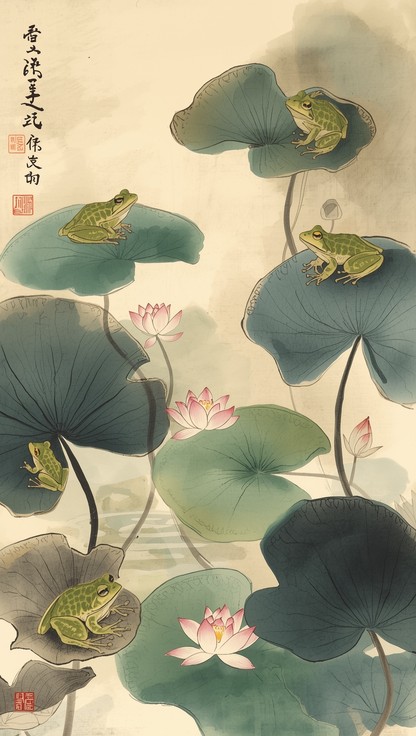 Free Symmetrical Frog Symphony Image - Frogs, Amphibians, Symmetrical ...