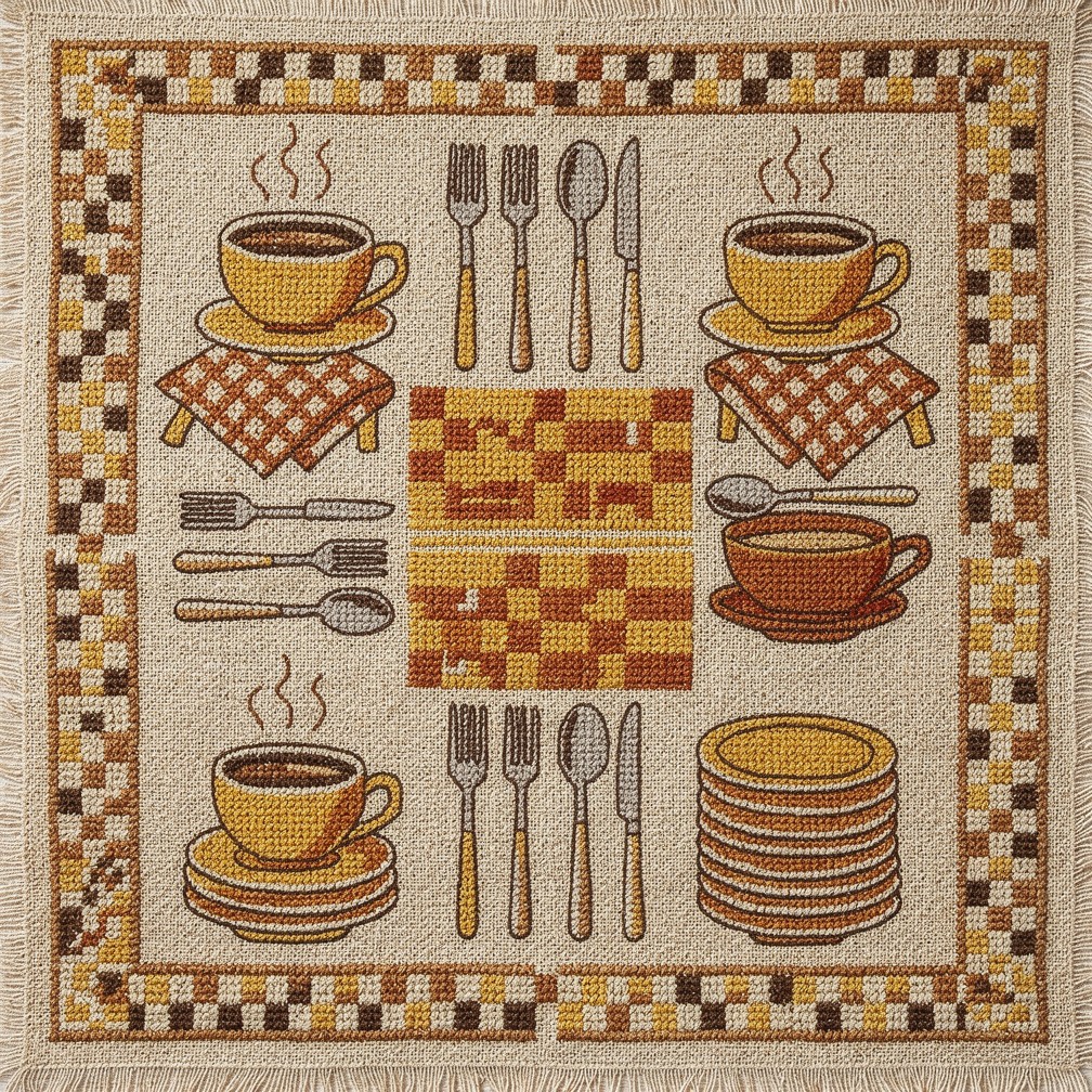 Free Cozy Cafeteria Pattern Image - Textile, Pattern, Cafeteria ...