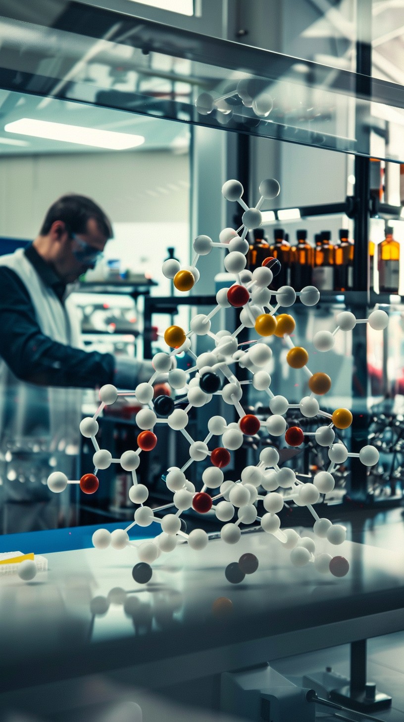 Molecule Display Example Free Molecular Model Display Image - Science, Laboratory, Research ...