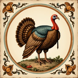 Free Vintage Turkey Illustration Image - Turkey, Vintage, Thanksgiving ...