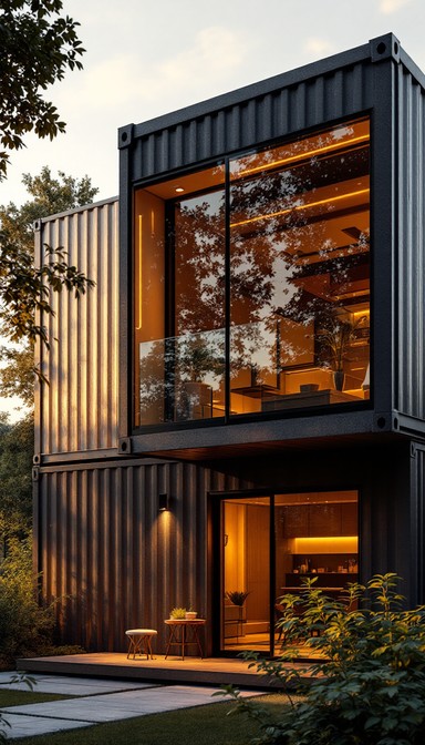 Free Container Home Sunset Image - Container, Modern, Industrial ...
