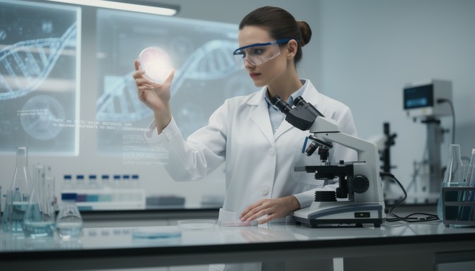 Genetics Lab Coat Free Genetics Research Breakthrough Image - Scientist, Laboratory ...