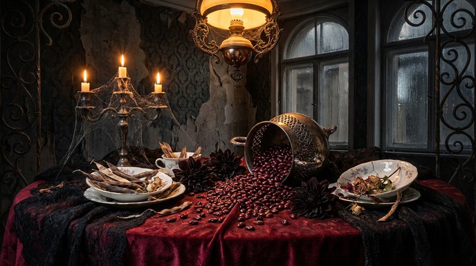 Goth Beans Download Gothic Bean Elegance Image - Victorian, Gothic, Beans | StockCake