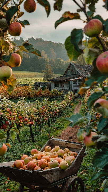Free Orchard Harvest Time Image - Orchard, Apples, Farmhouse | Download ...