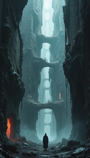 Space Chasm Free Surreal Chasm Wanderer Image - Abyss, Silhouette, Surreal ...