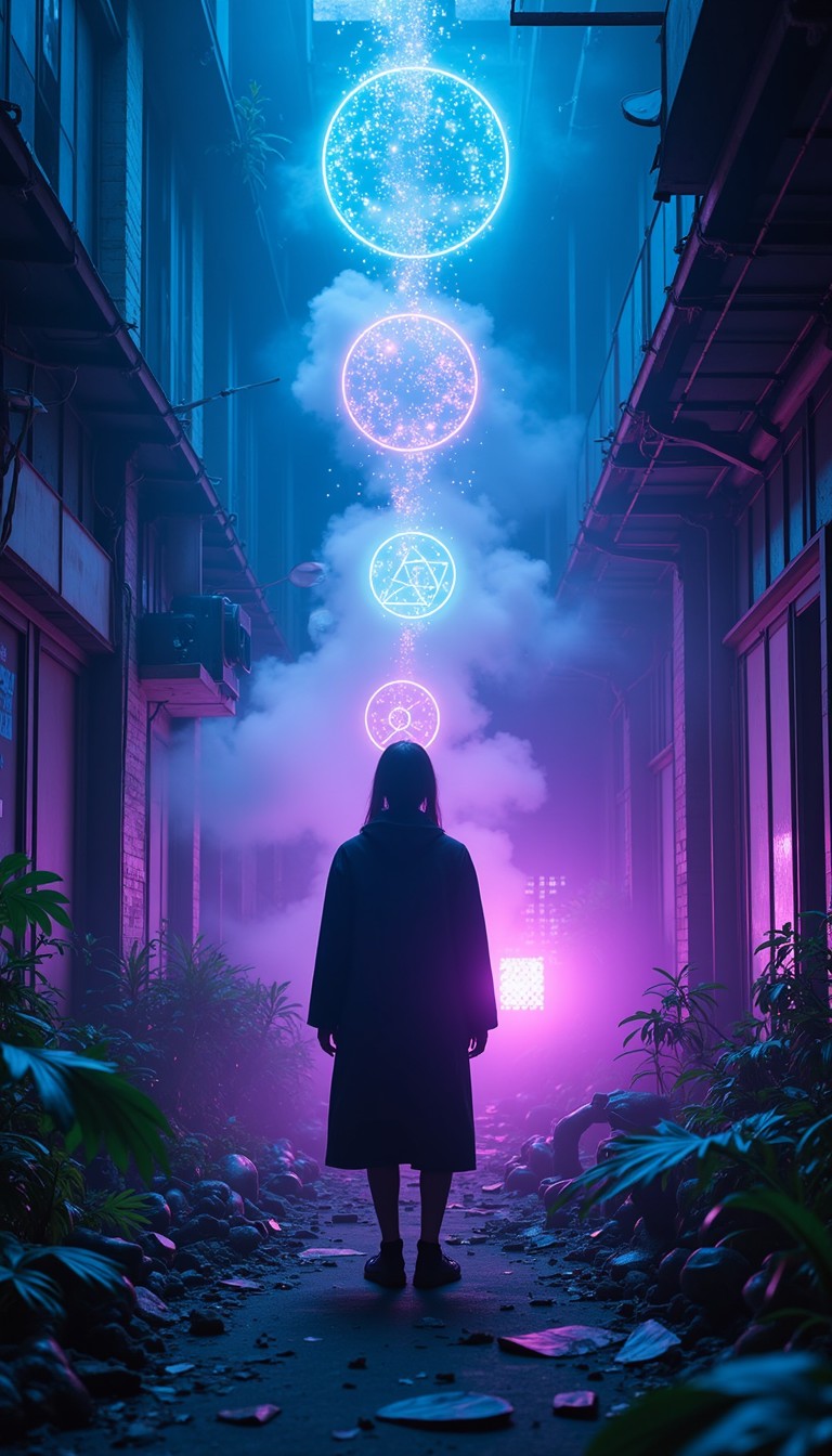 Free Neon Magic Healer Image - Cyberpunk, Neon, Magic | Download at ...