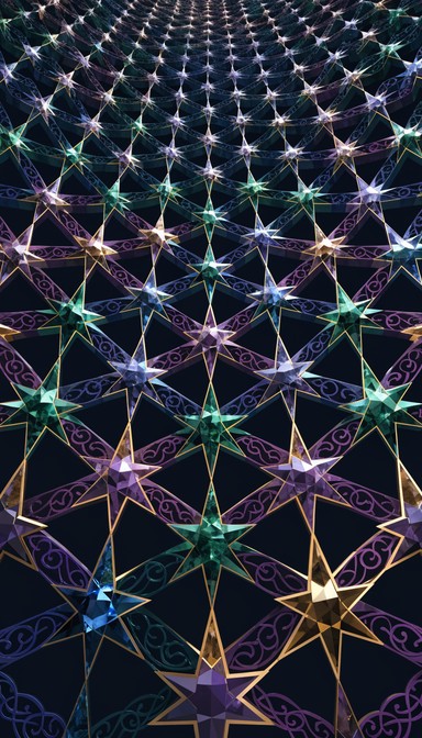 Free Celestial Geometric Harmony Image - Islamic, Geometric, Pattern ...