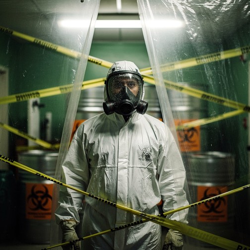 Free Hazmat Suit Worker Image - Industry, Worker, Hazmat | Download at ...