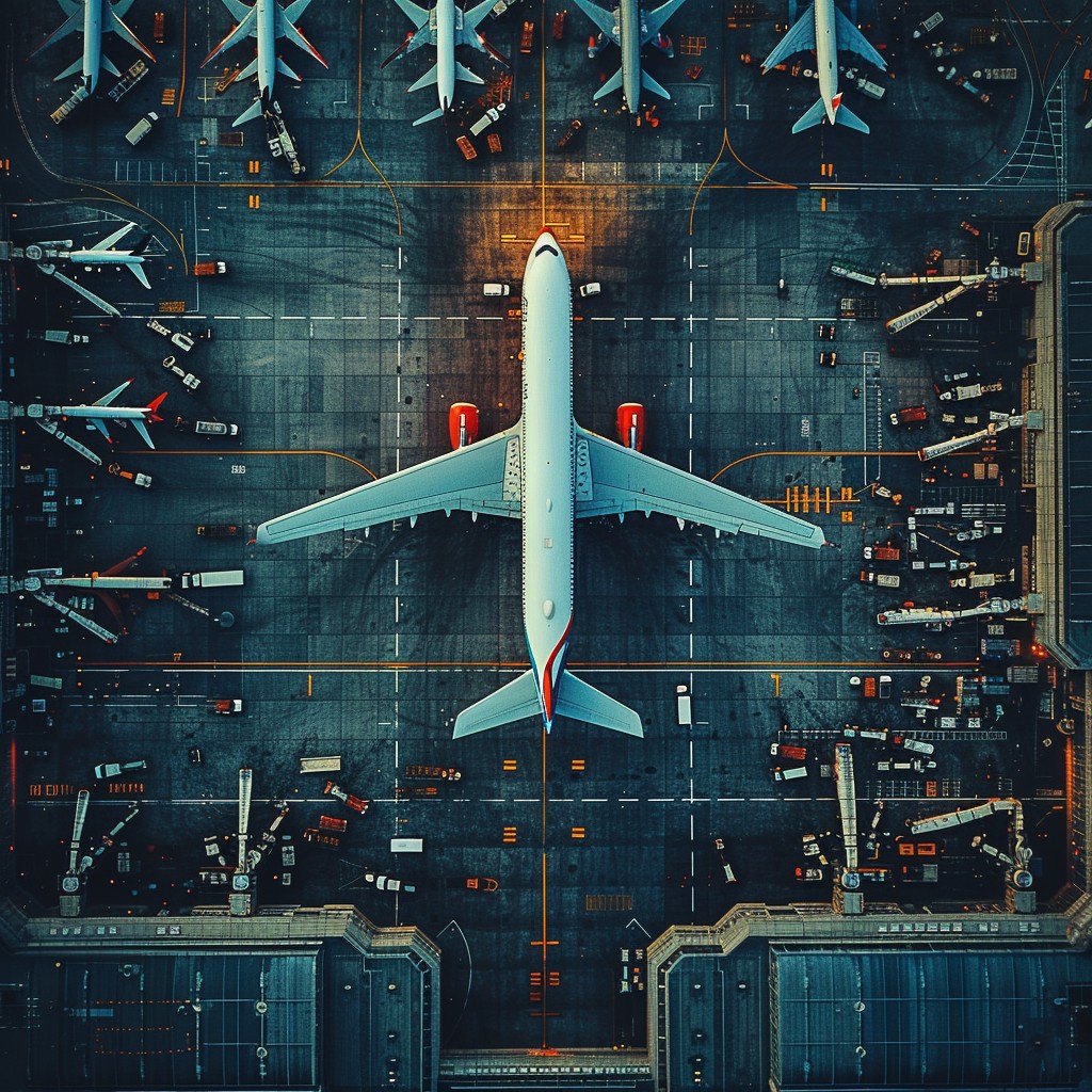 Free Airport Aerial View Photo - Airport, Airplane, Runway | Download ...