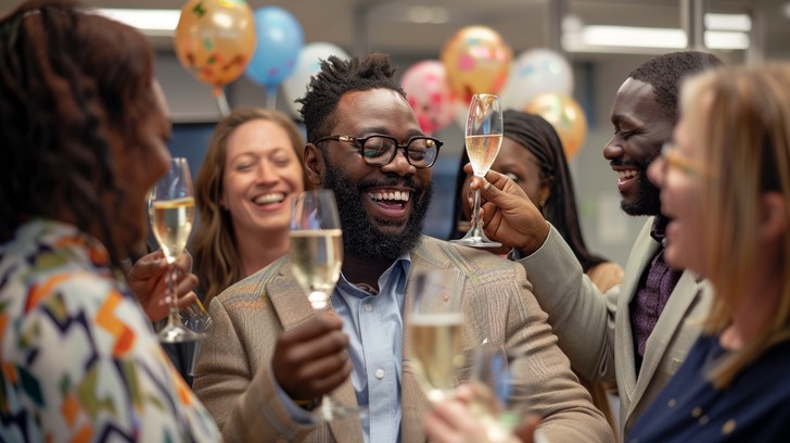 Free Joyful celebration toast Image - Celebration, Friends, Champagne ...