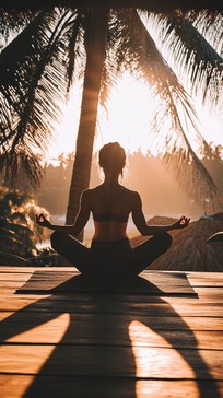 Free Sunset Yoga Pose Image - Yoga, Sunset, Woman | Download at StockCake
