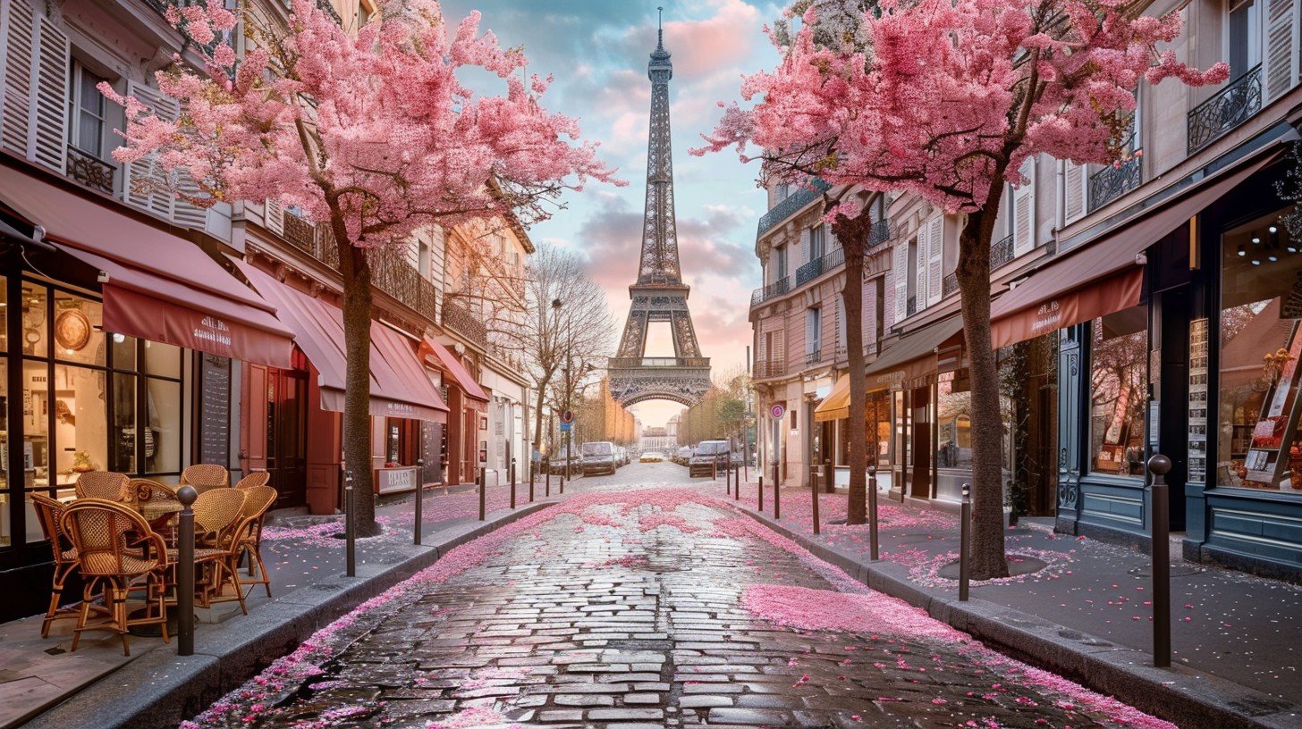 Spring Dinner Paris Menu Free Parisian Spring Charm Image - Paris, Spring, Eiffel Tower ...
