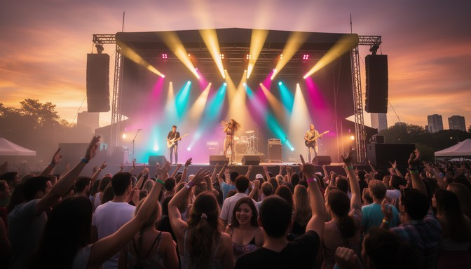 Free Sunset Beach Music Image - Beach, Concert, Band | Download at ...