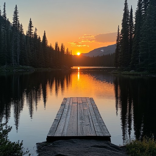 Free Sunset Lake View Image - Sunset, Lake, Forest | Download at StockCake