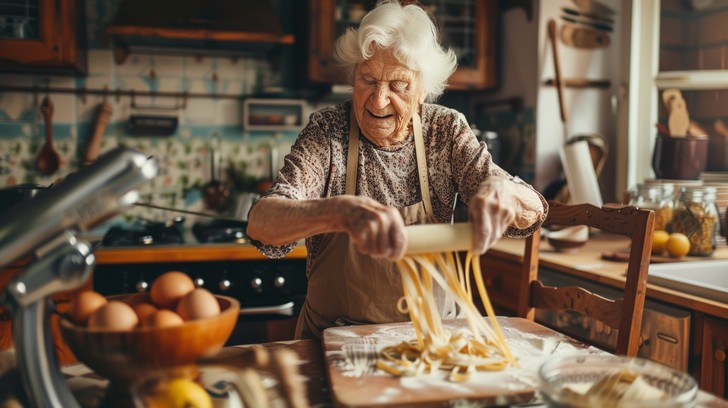 Free Grandma Makes Pasta Image - Grandmother, Pasta, Cooking | Download ...