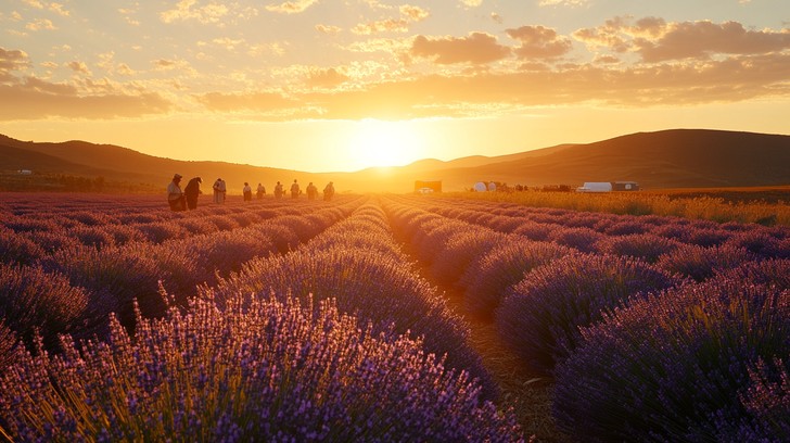 Free Lavender Field Sunset Image - Sunset, Lavender, Barn | Download at ...