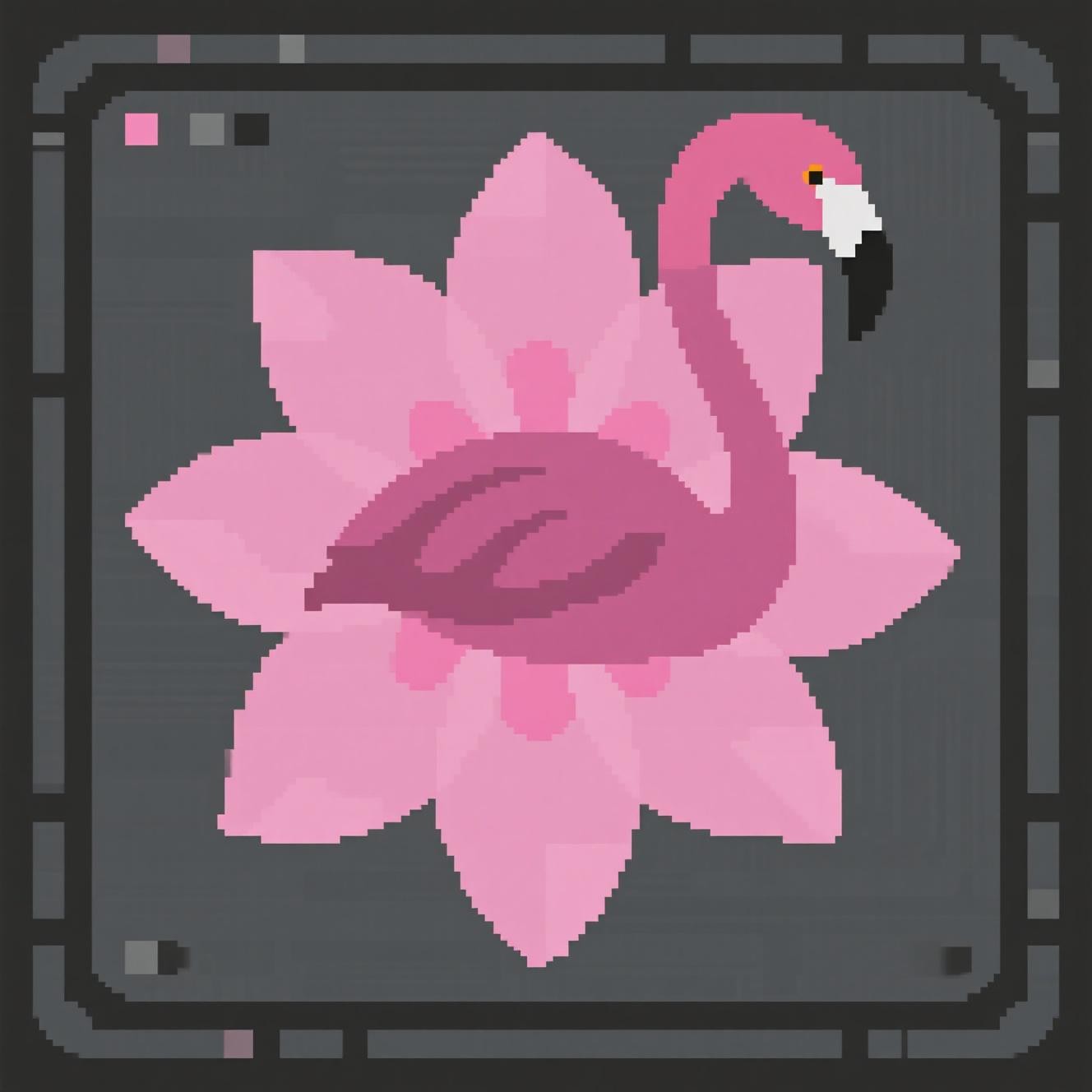 Free Pink Pixel Flamingo Image - Pixel, Flamingo, Pink | Download at ...