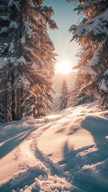 Free Winter Wonderland Path Image - Winter, Snow, Forest | Download at ...