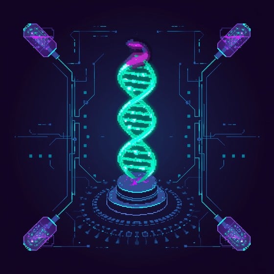 Free DNA Digital Art Image - Dna, Biotechnology, Hologram | Download at ...