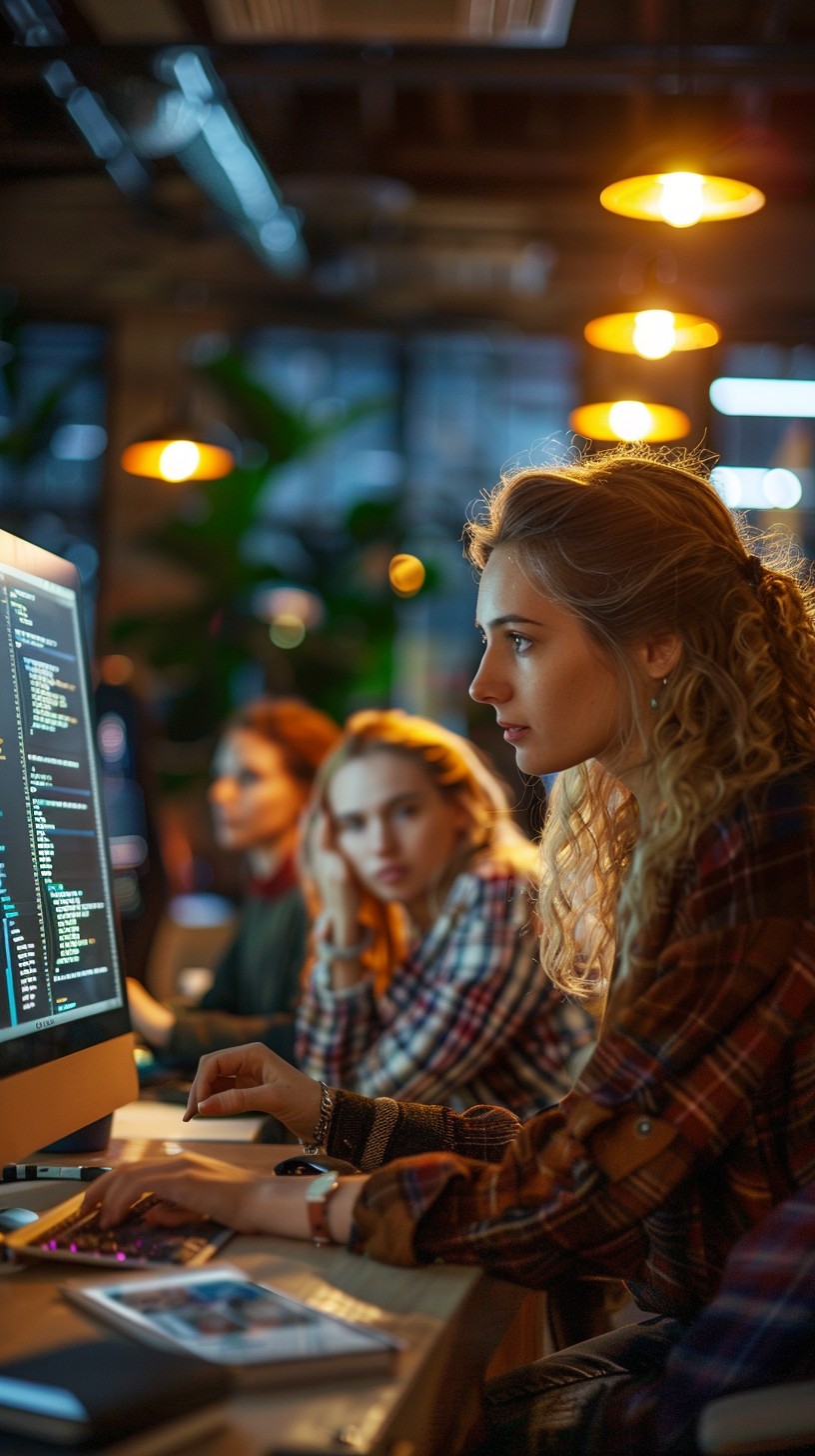 Free Intense Coding Session Image - Coding, Women, Technology ...