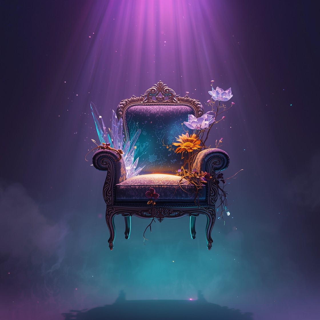Free Mystical Floating Throne Image - Fantasy, Surreal, Armchair ...