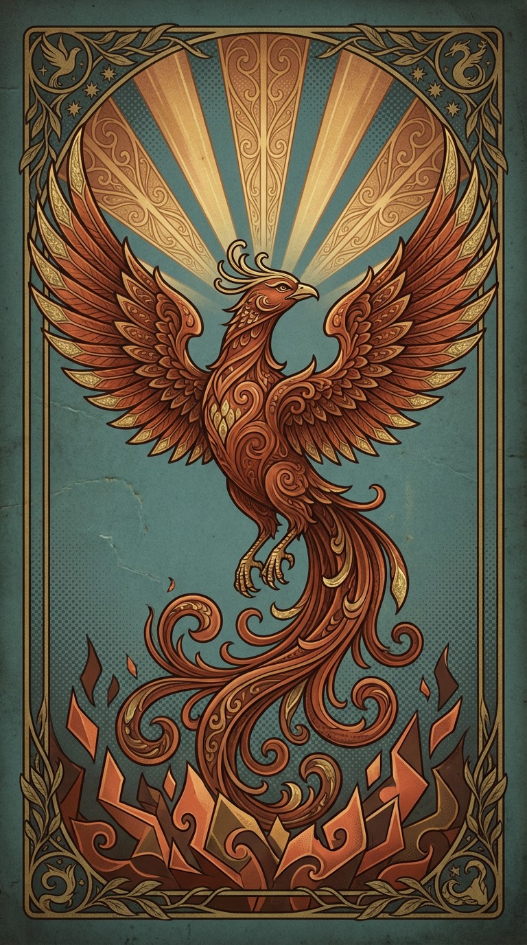 Free Phoenix Rising Majestically Image - Phoenix, Illustration, Bird ...