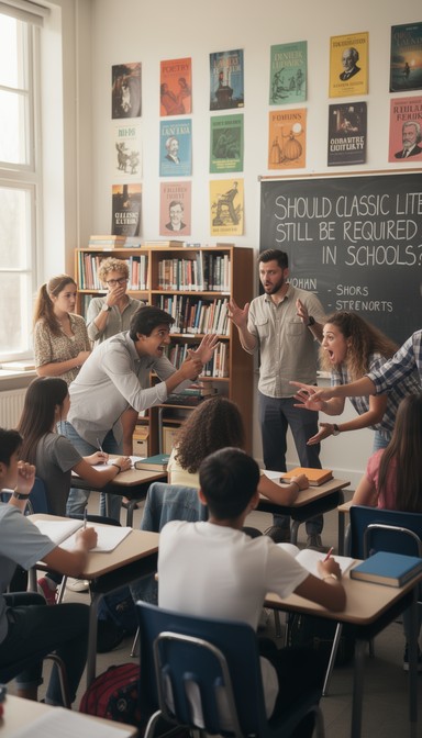 Class Debtate Free Students Debate Passionately Image - Debate, Students, Classroom ...