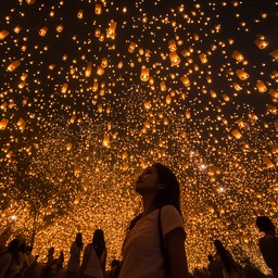 Free Lanterns light sky Image - Lanterns, Festival, Night | Download at ...