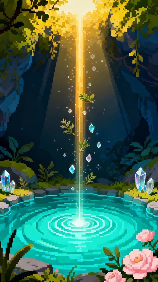 Free Healing Spring Sanctuary Image - Healing, Spring, Pixel | Download ...