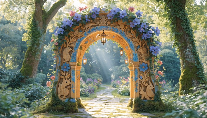 Free Enchanted Forest Gateway Image - Gateway, Arch, Forest | Download ...