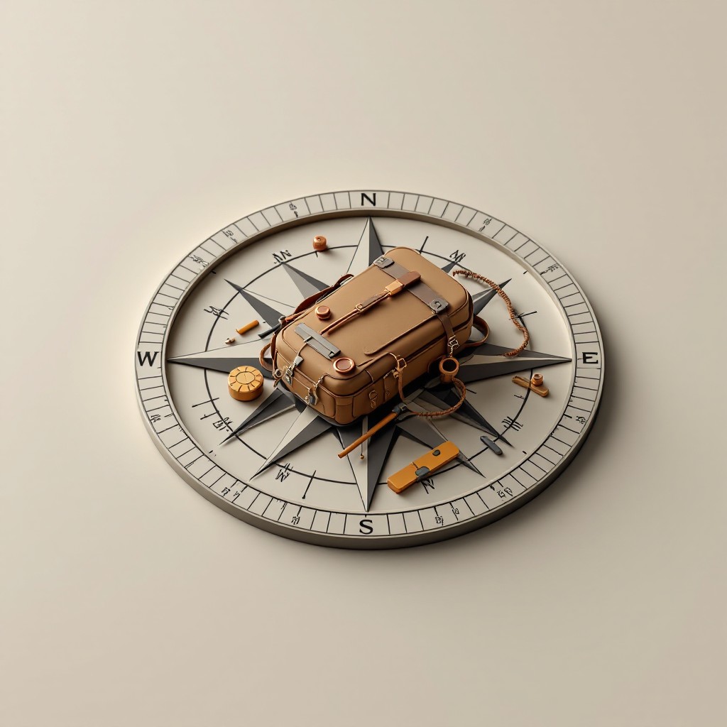 Download Adventure Compass Design Image - Minimal, Compass, Backpack ...