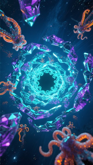 Free Bioluminescent Quantum Vortex Image | Download at StockCake