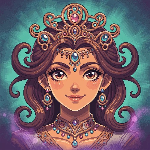 Free Pixel Princess Portrait Image - Pixel, Art, Princess | Download at ...