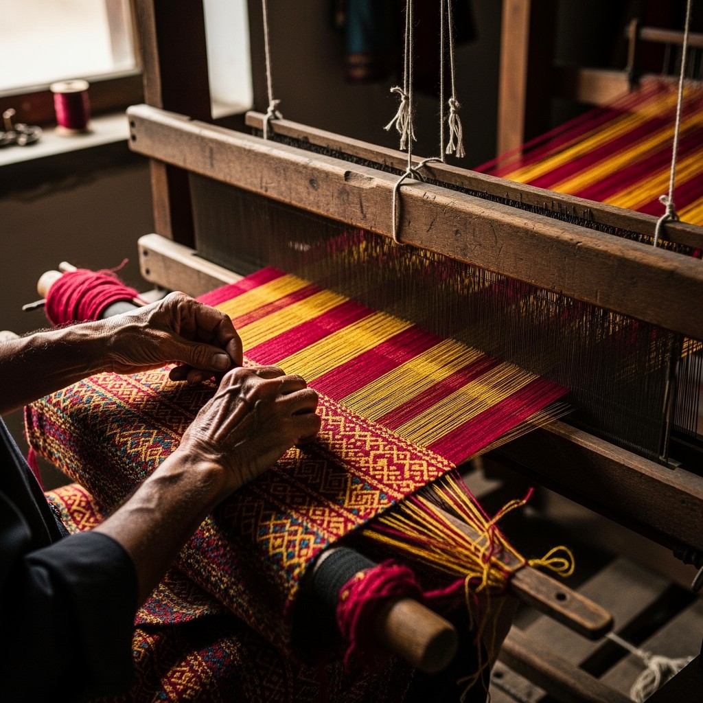 Free Traditional Weaving Craftsmanship Image - Weaving, Loom, Artisan ...