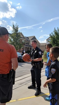 Community Policing Examples Free Community Policing Moment Image - Community, Officer, Children ...