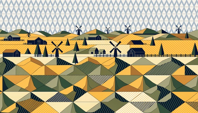 Free Geometric Garden Paradise Image - Landscape, Geometric ...
