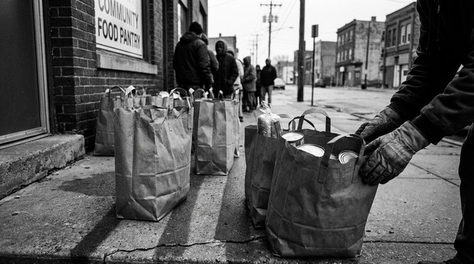 Free Community Food Distribution Image - Poverty, Charity, Food ...