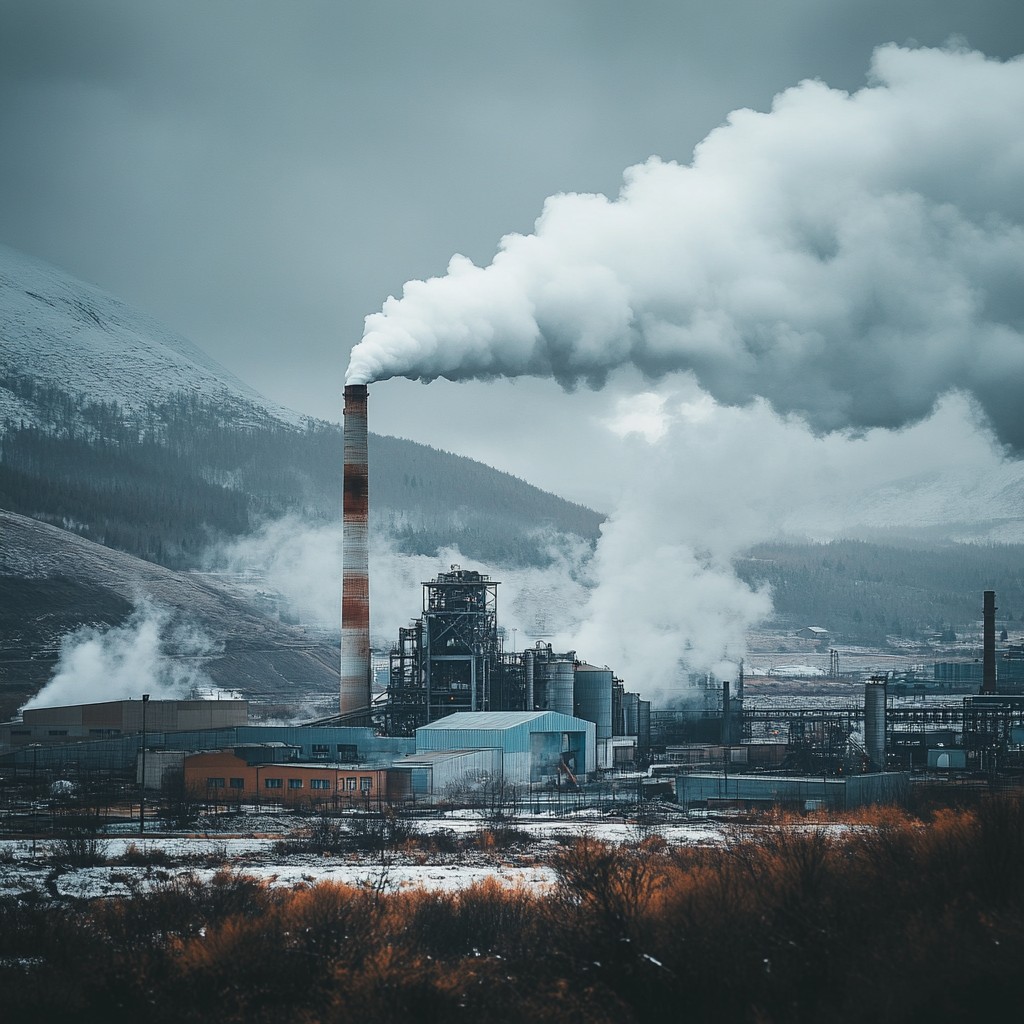 Fume Picture Free Industrial smoke emission Image - Industry, Smoke, Mountain ...