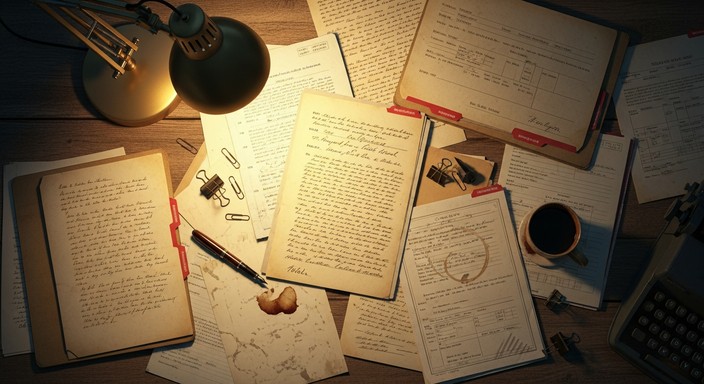 Free Vintage Paperwork Chaos Image - Vintage, Paperwork, Desk ...