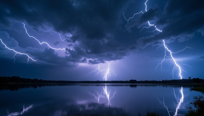 Free Lightning Strikes Water Image - Lightning, Storm, Thunder ...