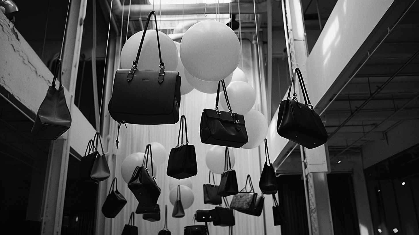 Bag Display Background Free Floating Bag Display Image - Monochrome, Bags, Balloons | Download ...