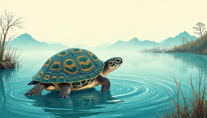 Turtle Ripples Free Tranquil Turtle Swims Image - Turtle, Aquatic, Tranquil | Download ...