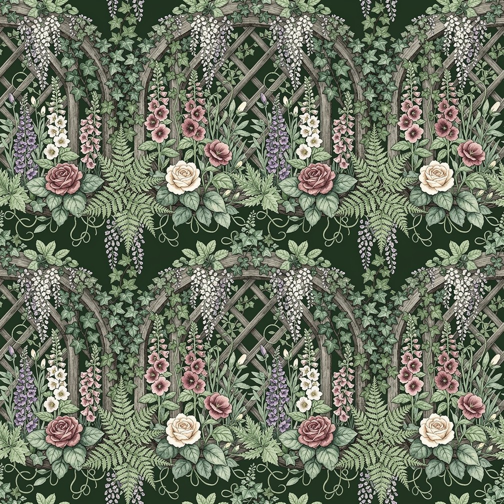 Free English Garden Pattern Image - Botanical, Pattern, Floral ...