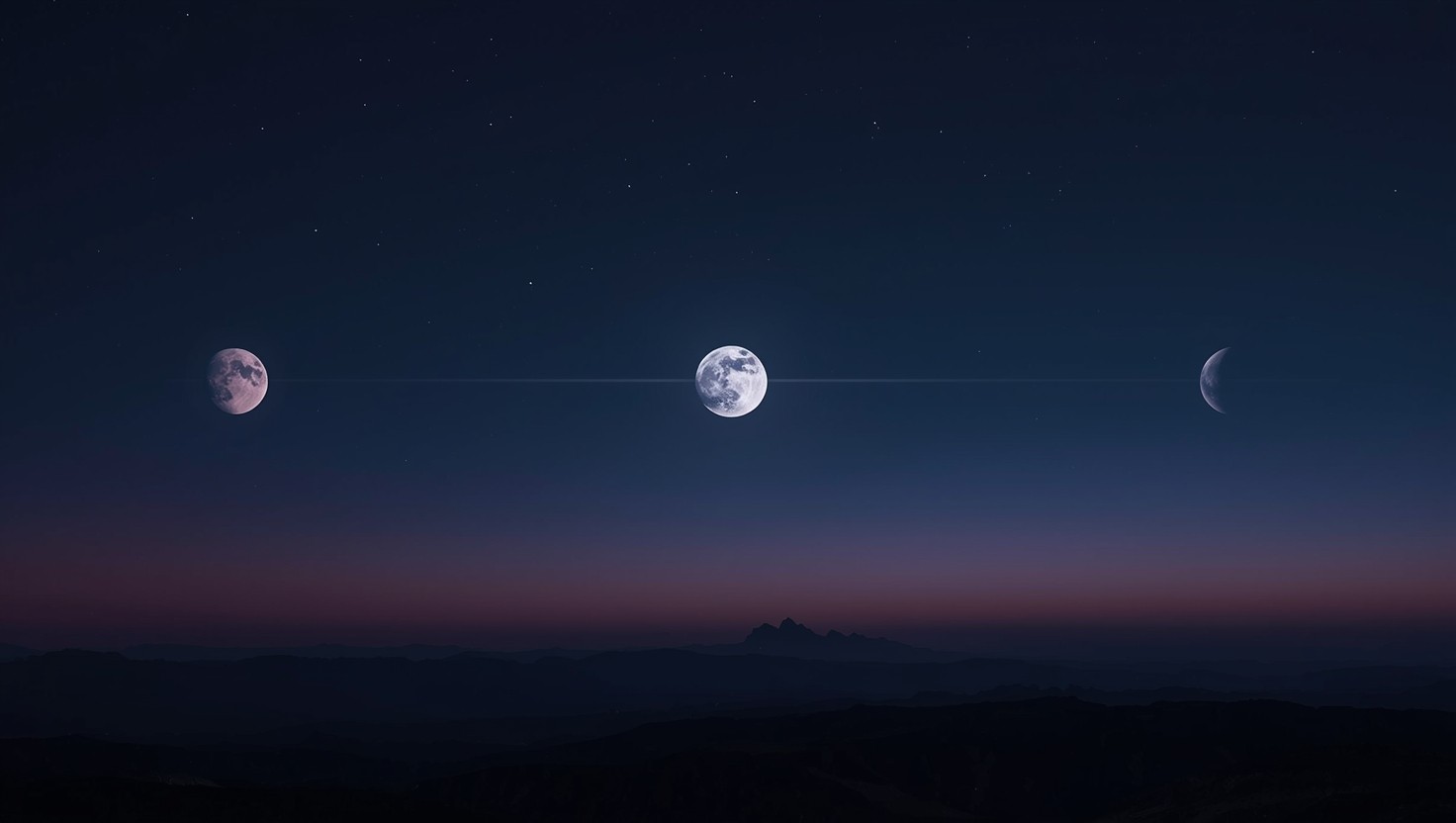 Free Three Moons Rising Image - Moons, Night, Sky | Download at StockCake