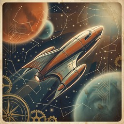 無料画像「レトロな宇宙の冒険」 - 宇宙船, レトロ, ヴィンテージ 