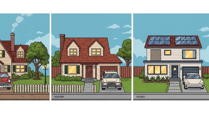 Free Home Through Decades Image - Home, House, Evolution | Download at ...