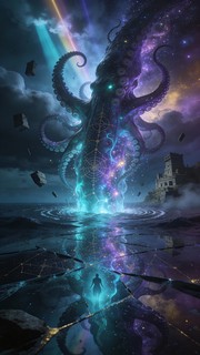 Free Cosmic Kraken Rising Image - Tentacles, Ocean, Sea | Download at ...